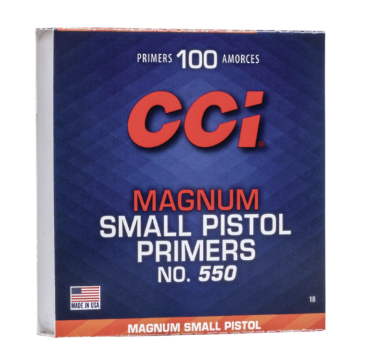 CCI Magnum Small Pistol Primers x1000 No.550